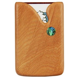 Pocket Business Card Holder - Paua Drop / Kauri