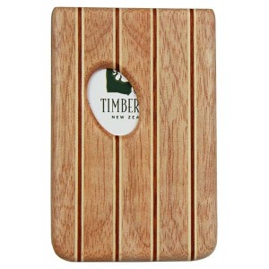 Pocket Business Card Holder - Pinstripe / Red