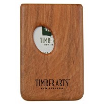 Pocket Business Card Holder -Thumbprint / Rimu